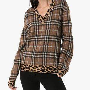 Burberry V Neck Sweater